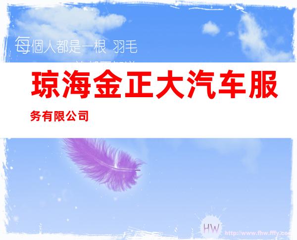 琼海金正大汽车服务有限公司