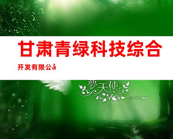 甘肃青绿科技综合开发有限公司