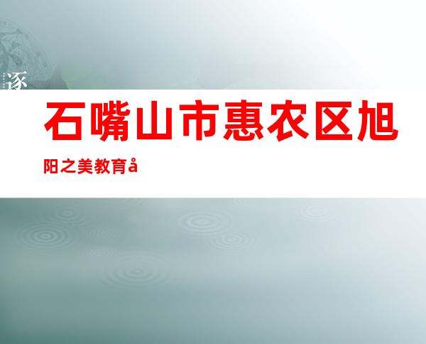 石嘴山市惠农区旭阳之美教育培训有限公司