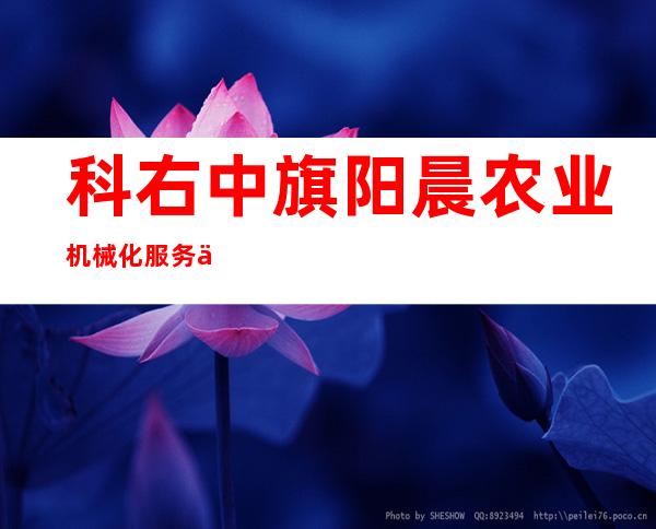 科右中旗阳晨农业机械化服务专业合作社