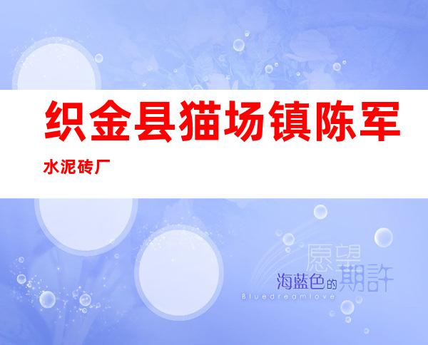 织金县猫场镇陈军水泥砖厂