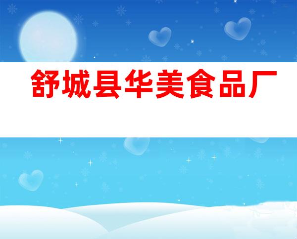 舒城县华美食品厂