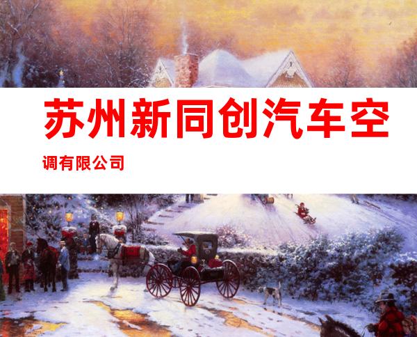 苏州新同创汽车空调有限公司