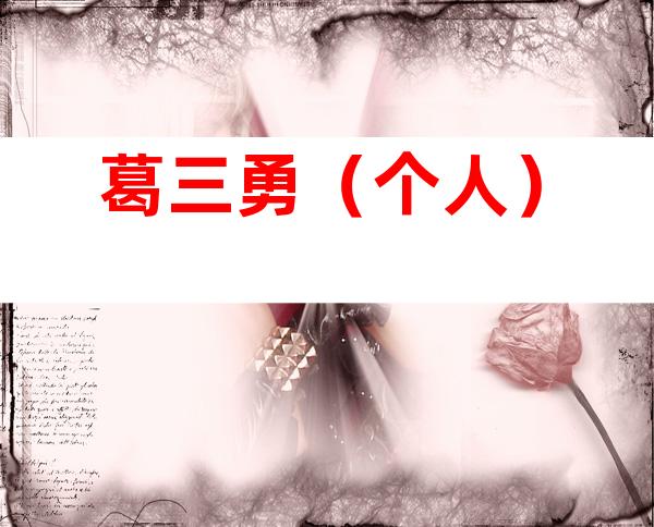 葛三勇（个人）