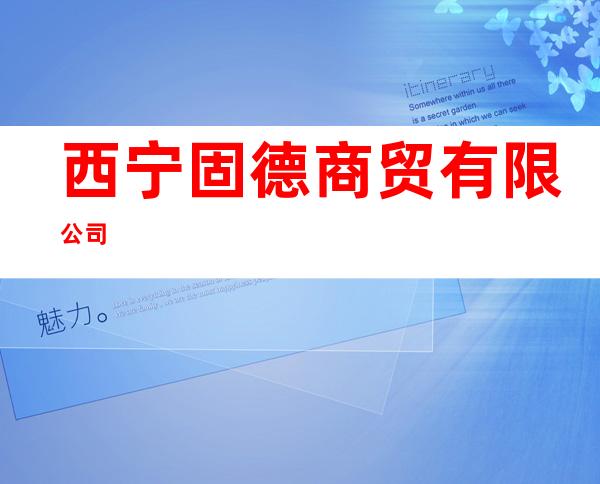 西宁固德商贸有限公司