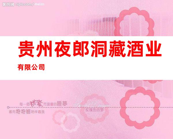贵州夜郎洞藏酒业有限公司