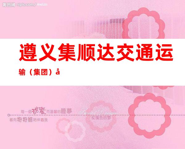遵义集顺达交通运输(集团)出租汽车有限责任公司