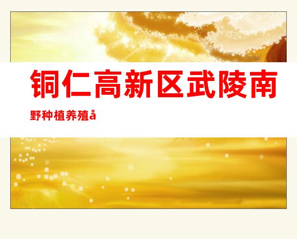 铜仁高新区武陵南野种植养殖农民专业合作社