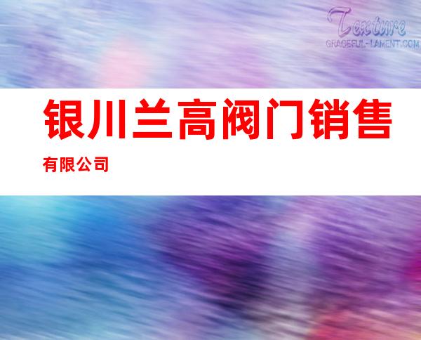 银川兰高阀门销售有限公司