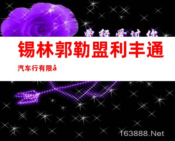 锡林郭勒盟利丰通汽车行有限公司