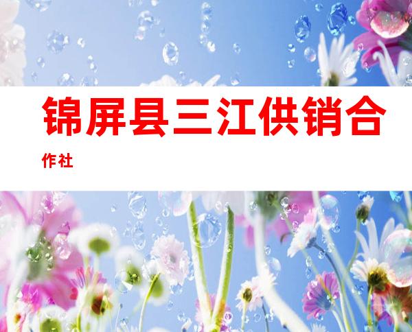 锦屏县三江供销合作社