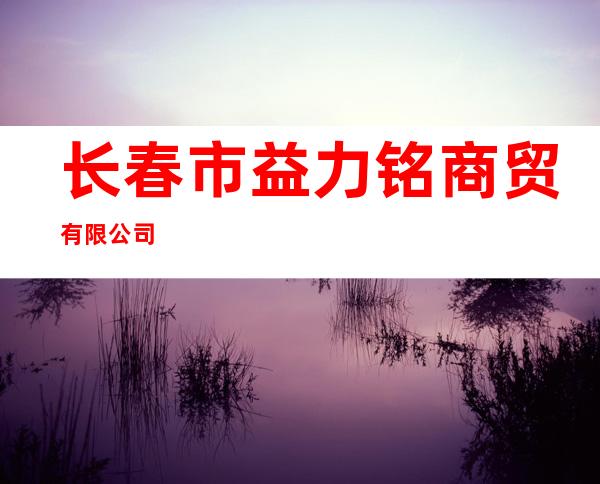 长春市益力铭商贸有限公司