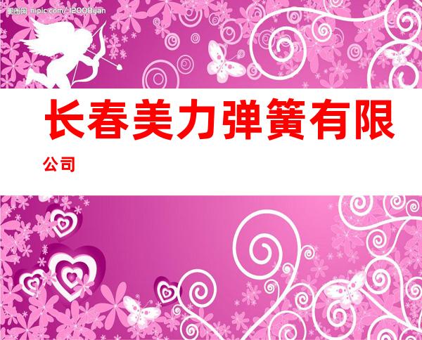 长春美力弹簧有限公司
