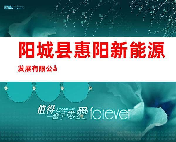 阳城县惠阳新能源发展有限公司