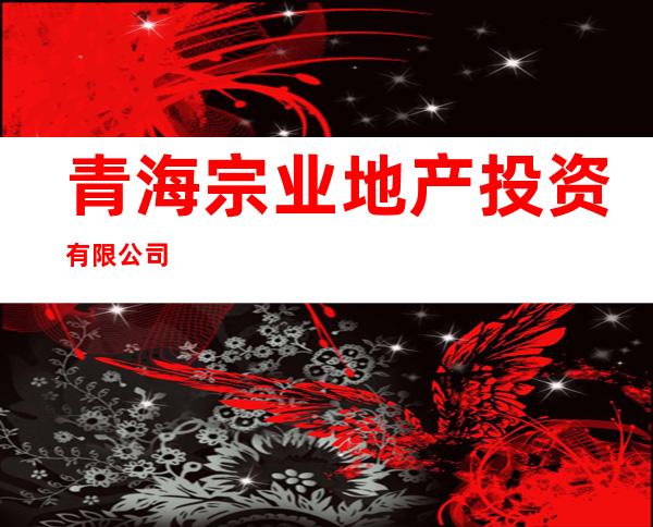 青海宗业地产投资有限公司