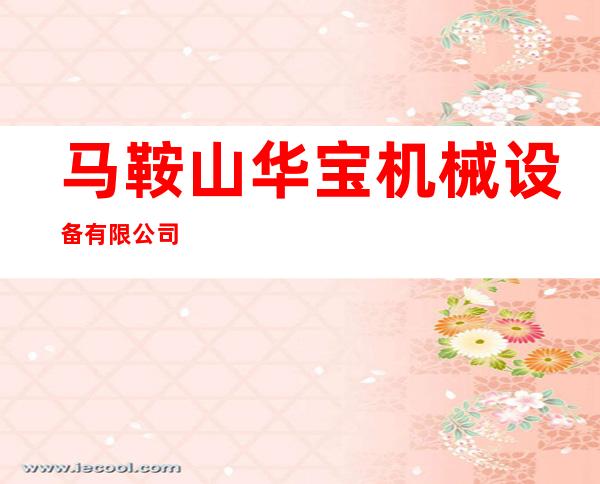 马鞍山华宝机械设备有限公司