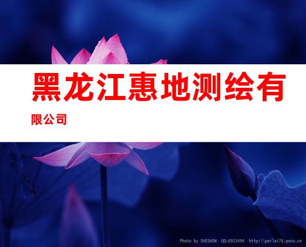 黑龙江惠地测绘有限公司