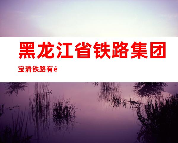 黑龙江省铁路集团宝清铁路有限公司