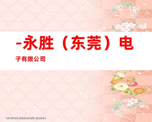-永胜（东莞）电子有限公司